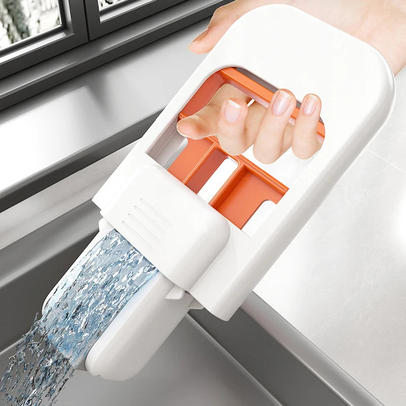 Household Desktop Wet And Dry Water Spray Mini Handheld Mop Free Hand Washing Cleaning Indoor Dual-use Small Cotton Mop
