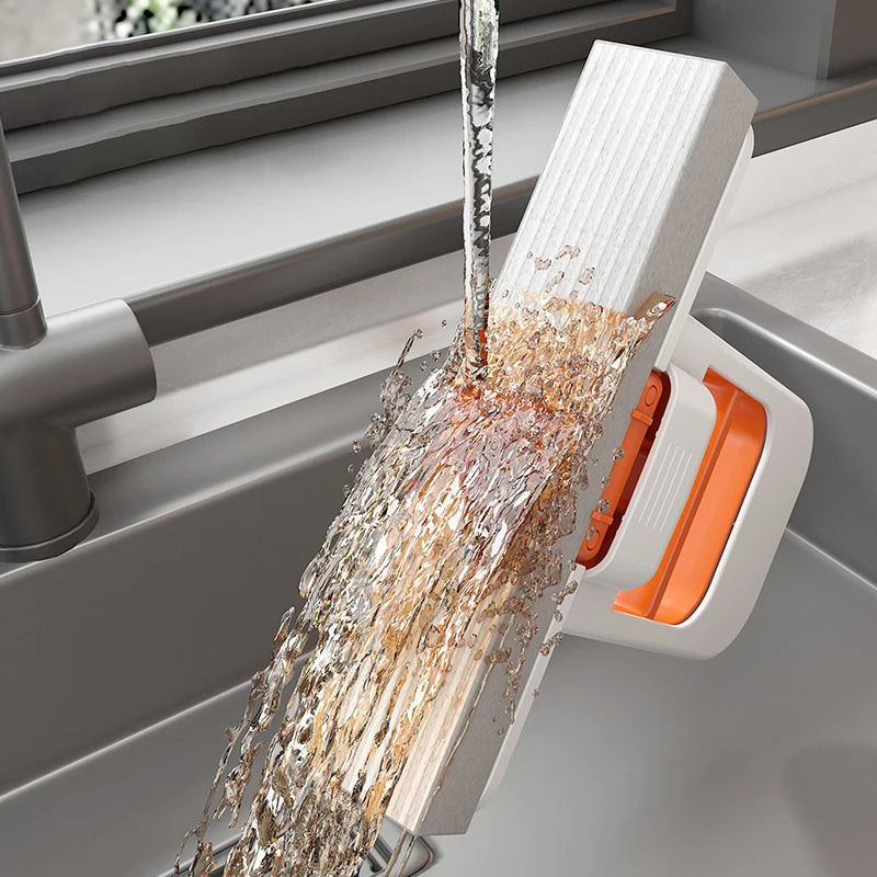 Household Desktop Wet And Dry Water Spray Mini Handheld Mop Free Hand Washing Cleaning Indoor Dual-use Small Cotton Mop