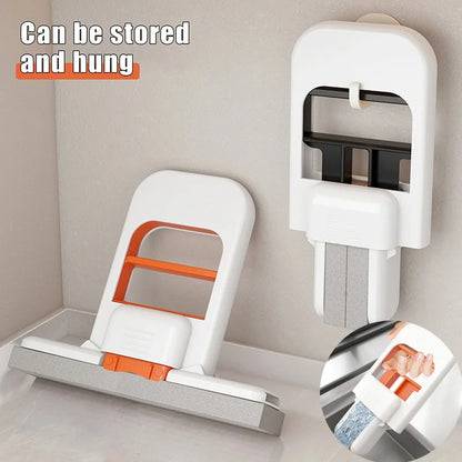 Household Desktop Wet And Dry Water Spray Mini Handheld Mop Free Hand Washing Cleaning Indoor Dual-use Small Cotton Mop