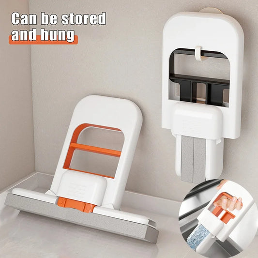 Household Desktop Wet And Dry Water Spray Mini Handheld Mop Free Hand Washing Cleaning Indoor Dual-use Small Cotton Mop
